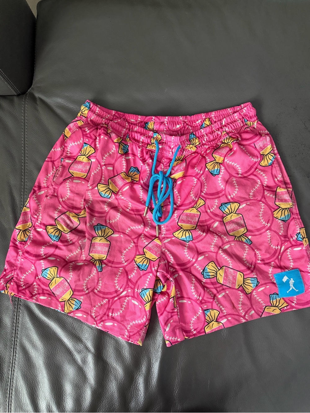 Men's Pink Printed Baseballism Hybrid Shorts